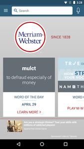 Dictionary - Merriam-Webster - Image screenshot of android app