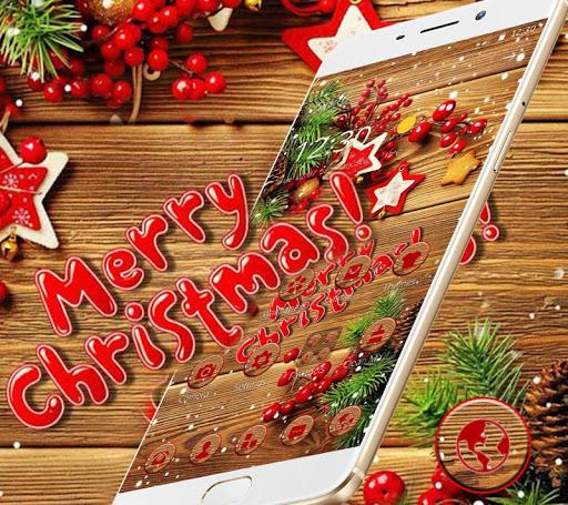 Merry Christmas Glitter Gift Theme - عکس برنامه موبایلی اندروید