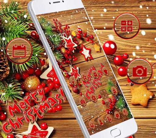 Merry Christmas Glitter Gift Theme - Image screenshot of android app