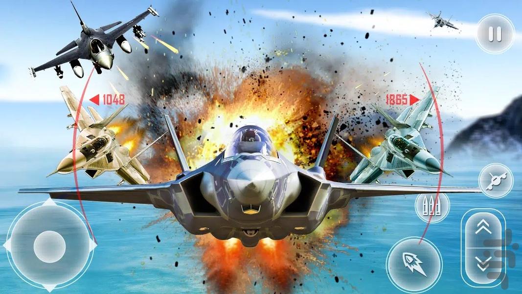 بازی نبرد جنگنده ها : بازی جدید - Gameplay image of android game