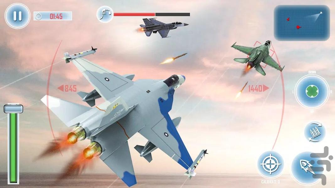 بازی نبرد جنگنده ها : بازی جدید - Gameplay image of android game