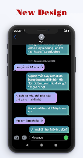 Message Style i-OS۱۳ - عکس برنامه موبایلی اندروید