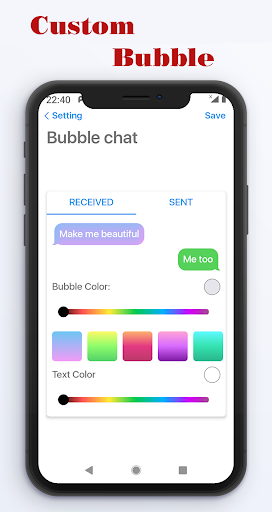 Message Style i-OS۱۳ - عکس برنامه موبایلی اندروید