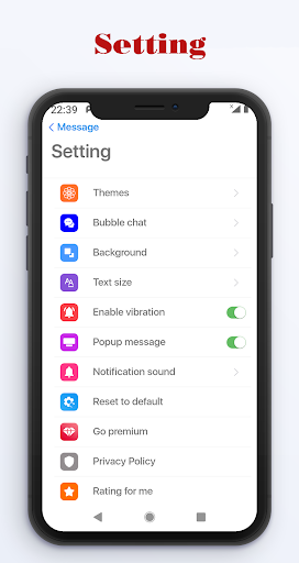 Message Style i-OS۱۳ - عکس برنامه موبایلی اندروید