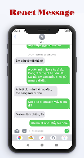 Message Style i-OS۱۳ - عکس برنامه موبایلی اندروید