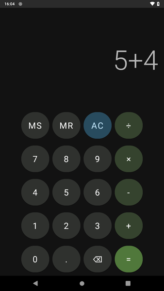 Dark Calculator - عکس برنامه موبایلی اندروید