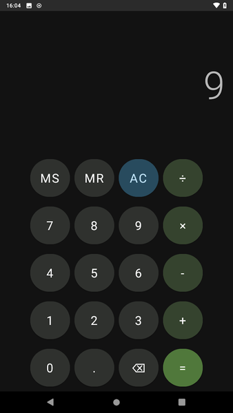 Dark Calculator - عکس برنامه موبایلی اندروید