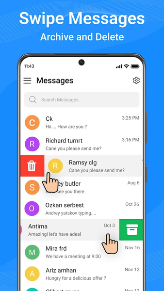 Messages: Text SMS - عکس برنامه موبایلی اندروید