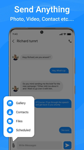 Messages: Text SMS - عکس برنامه موبایلی اندروید