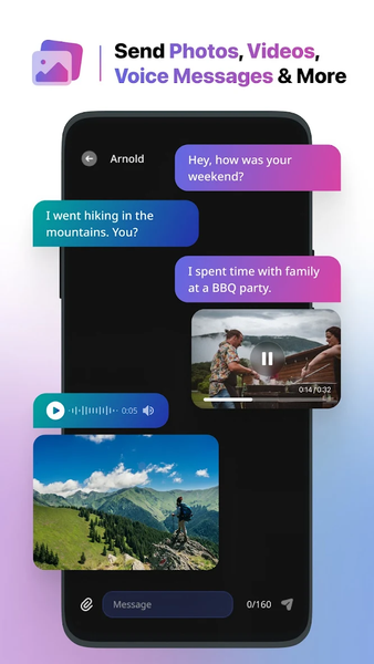 Messages: Text Messages, SMS - عکس برنامه موبایلی اندروید