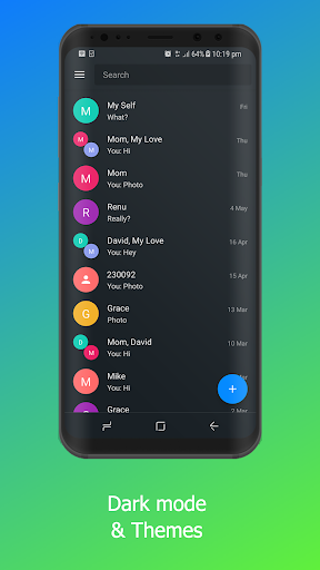 Texport SMS-MMS: Text messaging, great themes FREE - عکس برنامه موبایلی اندروید