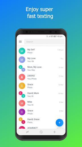 Texport SMS-MMS: Text messaging, great themes FREE - Image screenshot of android app