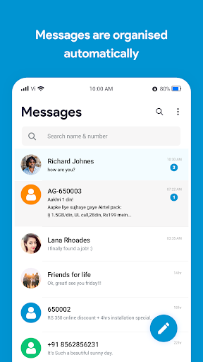 Messages - عکس برنامه موبایلی اندروید