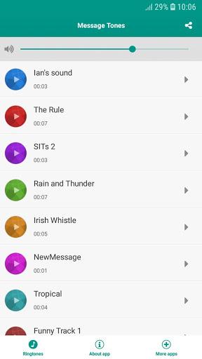 Message Tones - عکس برنامه موبایلی اندروید