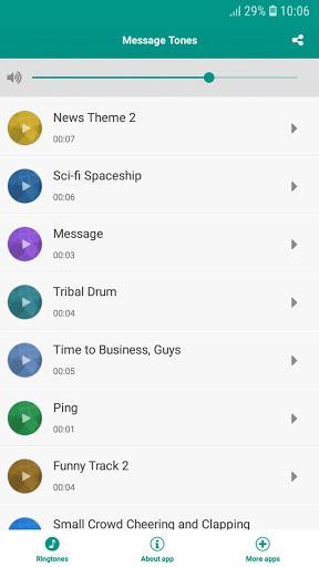 Message Tones - عکس برنامه موبایلی اندروید