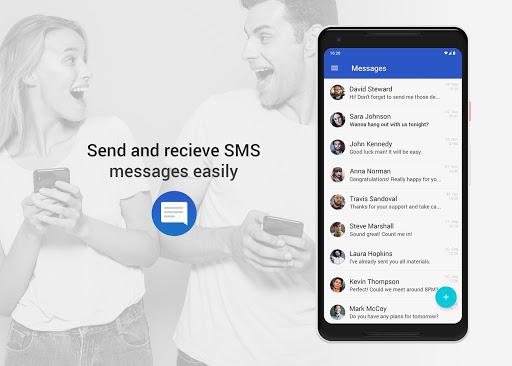 Messages - Text sms & mms - Image screenshot of android app