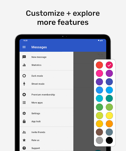 Messages – SMS & MMS Messenger - عکس برنامه موبایلی اندروید