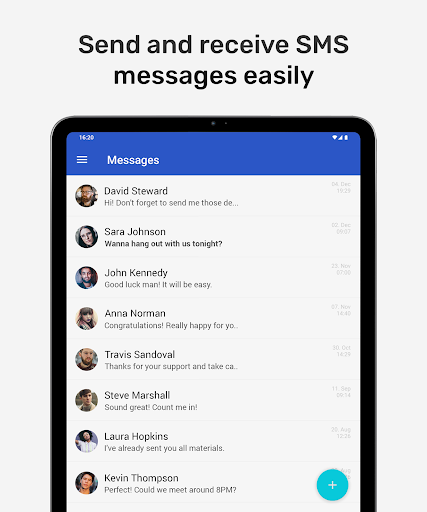 Messages – SMS & MMS Messenger - عکس برنامه موبایلی اندروید