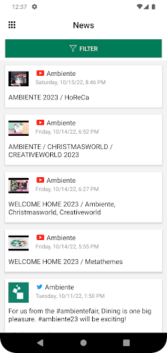 Ambiente - عکس برنامه موبایلی اندروید