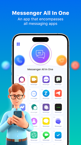 Messenger AIO－Secure Messaging - عکس برنامه موبایلی اندروید