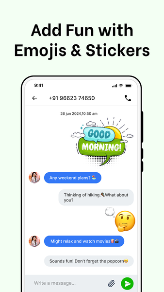 Messages: SMS, Messenger Home - عکس برنامه موبایلی اندروید