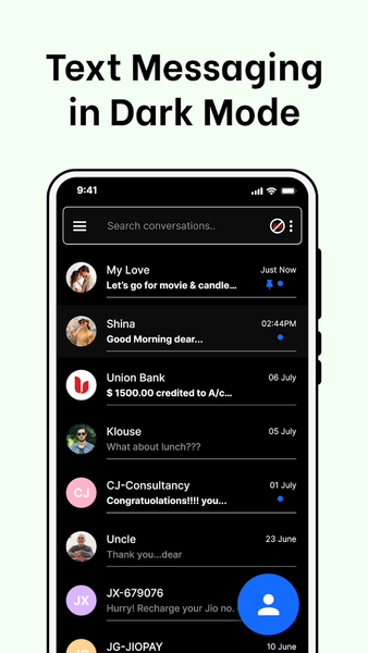 Messages: SMS, Messenger Home - عکس برنامه موبایلی اندروید