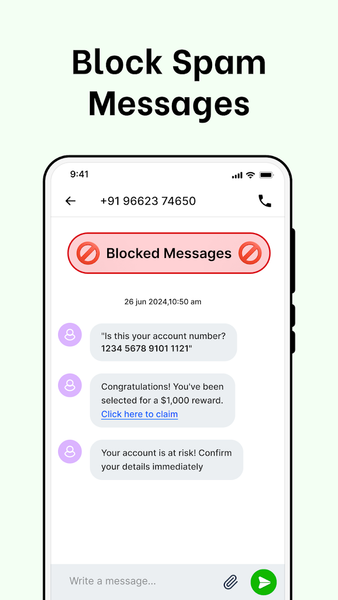 Messages: SMS, Messenger Home - عکس برنامه موبایلی اندروید