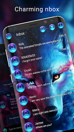 Galaxy wolf messenger theme - عکس برنامه موبایلی اندروید