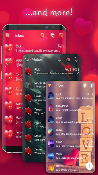Romantic love red color theme - عکس برنامه موبایلی اندروید