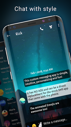 Aurora messenger theme - Image screenshot of android app