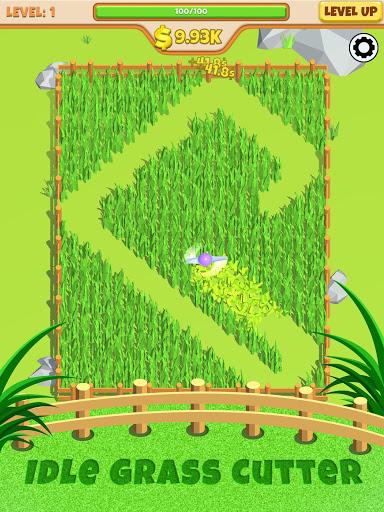 Idle Grass Cutter - Gameplay image of android game
