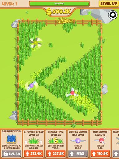Idle Grass Cutter - عکس بازی موبایلی اندروید