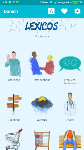 Learn Danish - Image screenshot of android app