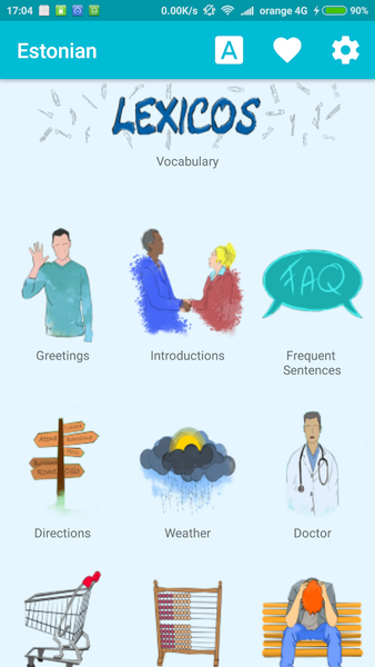 Learn Estonian - Image screenshot of android app