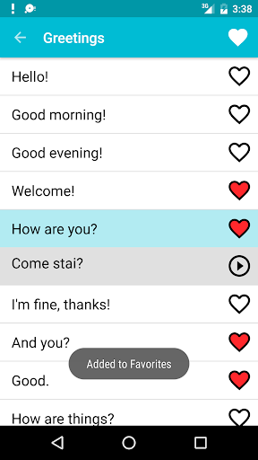 Learn Italian - عکس برنامه موبایلی اندروید