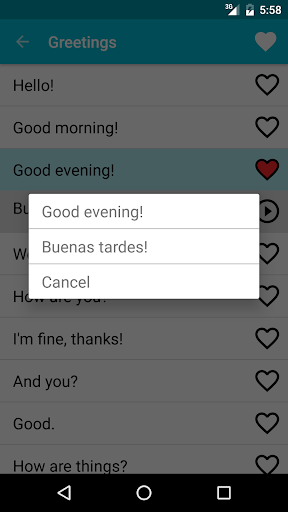 Learn Spanish - عکس برنامه موبایلی اندروید