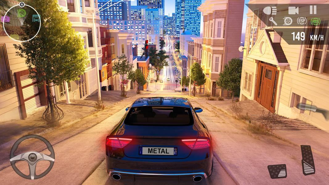 Metal Car Driving Simulator - Gameplay image of android game