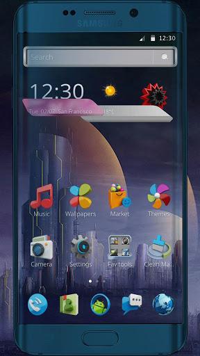 3D Phone Tech Theme - Image screenshot of android app
