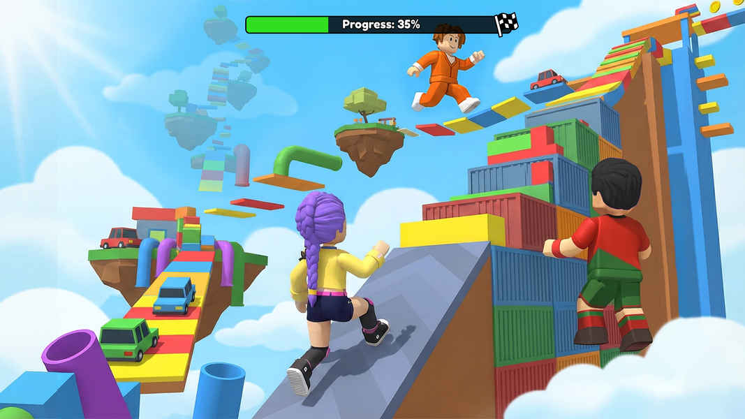 Prison Escape: ۳D Obby Parkour - عکس بازی موبایلی اندروید