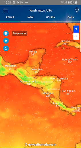 Weather Radar - Windy, rain ra - عکس برنامه موبایلی اندروید