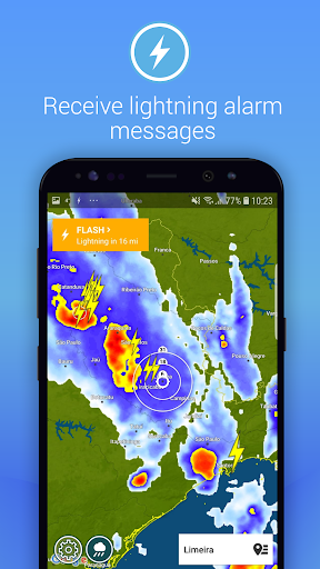 Lightning Alarm Weatherplaza - Image screenshot of android app