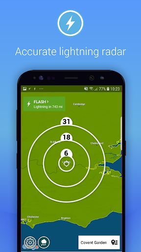 Lightning Alarm Weatherplaza - Image screenshot of android app