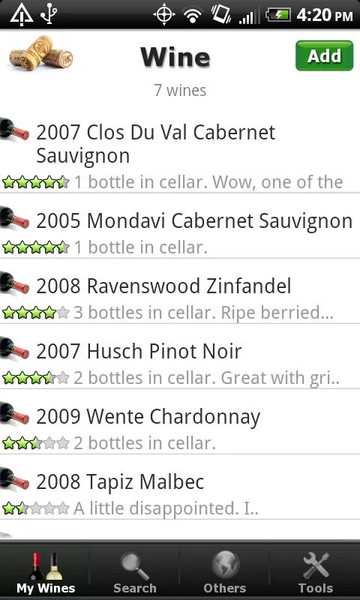 Wine - List, Ratings & Cellar - Image screenshot of android app