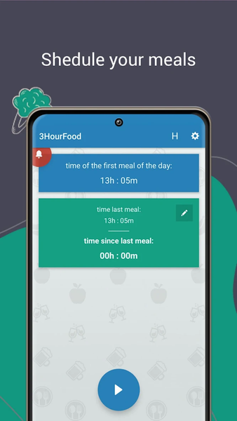 3Food - Eat every three hours - Image screenshot of android app