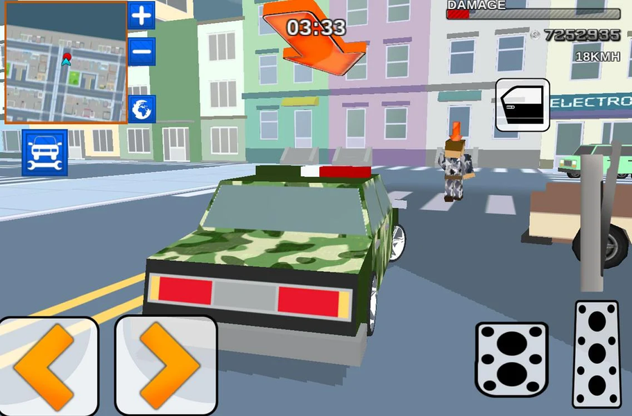 Blocky Army City Rush Racer - عکس بازی موبایلی اندروید