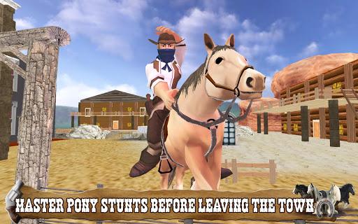 Cowboy Horse Riding Simulation : Gun of wild west - Gameplay image of android game