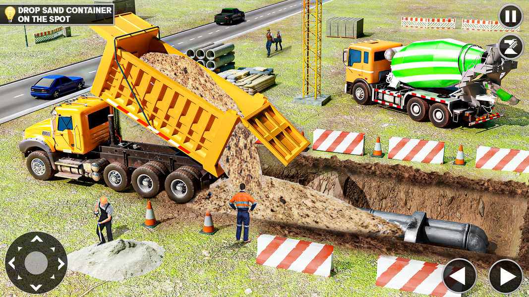 Construction Excavator Game 3D - Gameplay image of android game