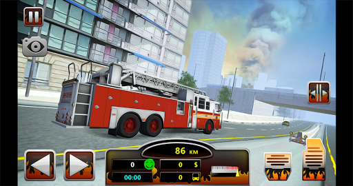Fire Truck Simulator 2016 - Gameplay image of android game