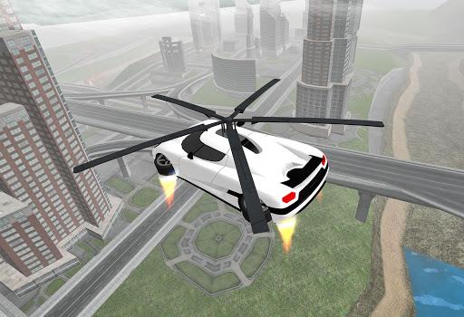 Flying Car Rescue Flight Sim - Gameplay image of android game