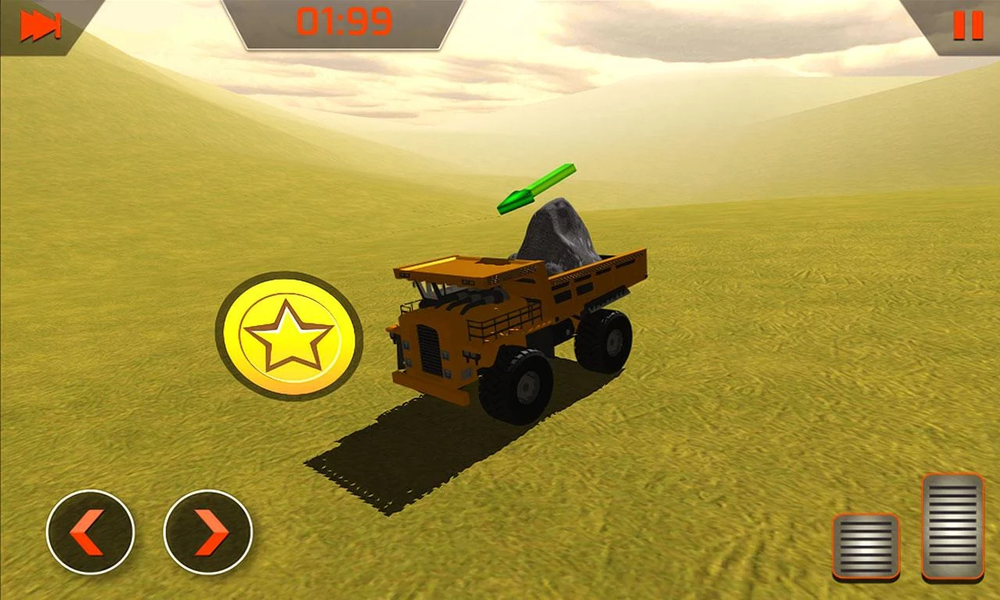 Flying Dump Truck Simulator - Gameplay image of android game
